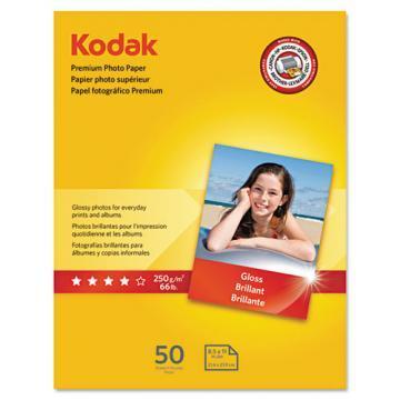 Kodak Premium Photo Paper, Glossy, 8 1/2 x 11, 50 Sheets/Pack