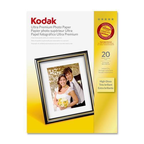 Kodak Ultra Premium Photo Paper, High-Gloss, 4 x 6, 20 Sheets/Pack