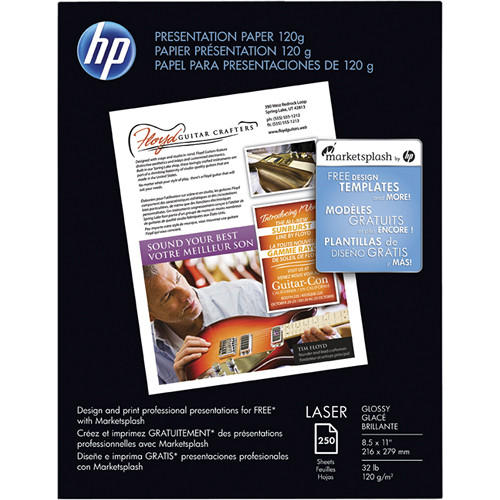 HP Color Laser Presentation Paper, 8-1/2 x 11, 250/Pack