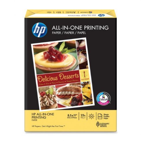 HP All-In-One Printing Paper, 8-1/2 x 11, 500 Sheets