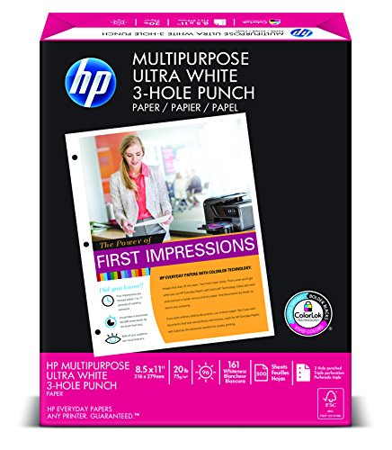 HP Multipurpose Paper, Letter, 2500 Sheets/Carton
