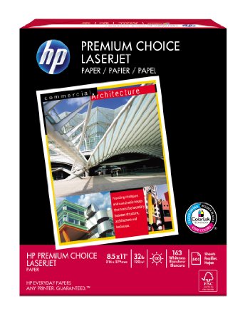 HP Premium Choice LaserJet Paper, 8-1/2x11, 500 Sheets