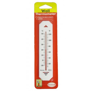 Brannan 150mm White Budget Wall Thermometer