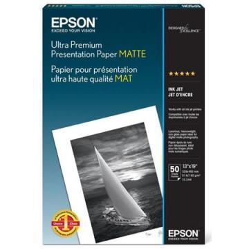 Epson Ultra Premium Matte Presentation Paper, 13 x 19, 50/Pack