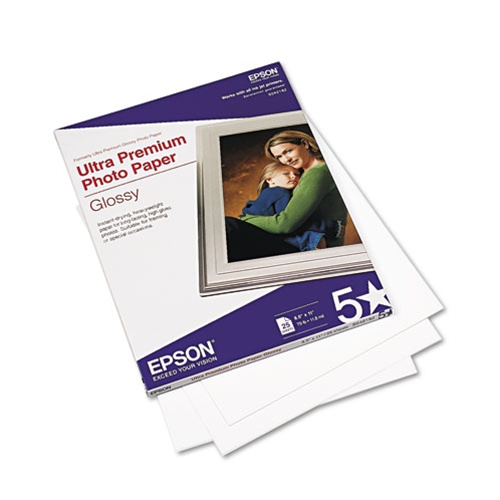 Epson Ultra-Premium Glossy Photo Paper, 4 x 6, 60 Sheets