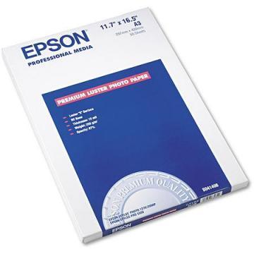 Epson Ultra Premium Photo Paper, Luster, 11-3/4 x 16-1/2, 50 Sheets