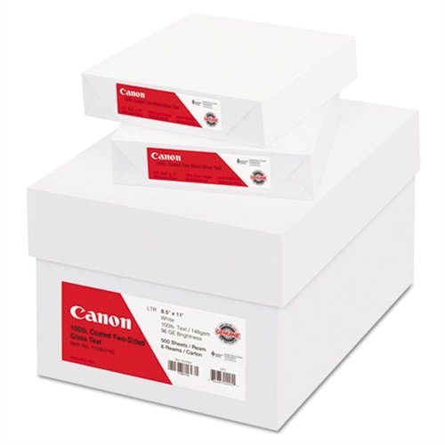 Canon Coated Two-Sided Gloss Text Paper, 8-1/2 x 11, 500 Sheets