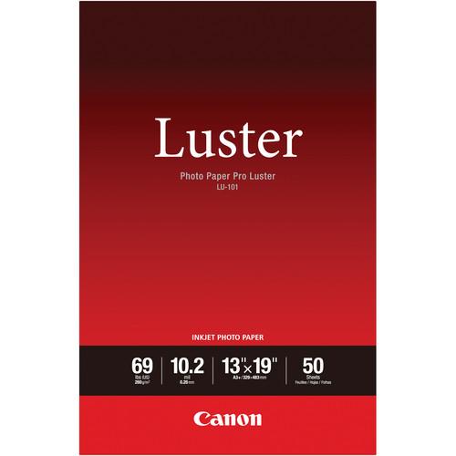 Canon PRO Luster Inkjet Photo Paper, 13" x 19", 50 Sheets
