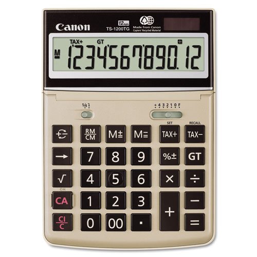 Canon TS1200TG Desktop Calculator, 12-Digit LCD