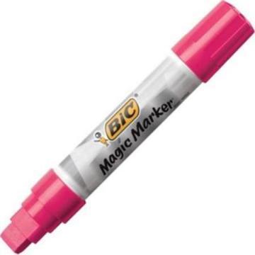 BIC Magic Marker Brand Window Markers, Jumbo Chisel, Pink
