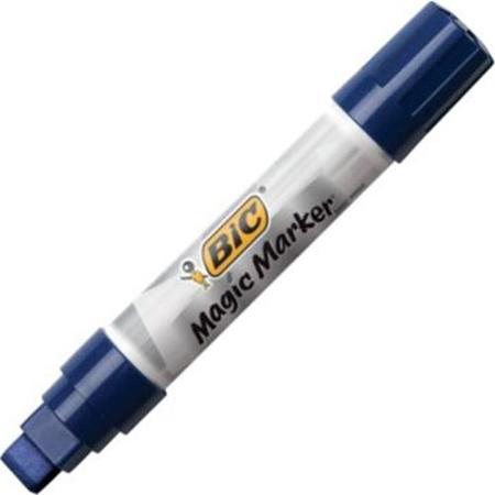 BIC Magic Marker Brand Window Markers, Jumbo Chisel, Blue