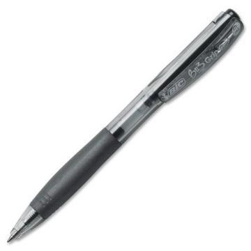 BIC BU3 Retractable Gel Roller Ball Pen, Medium, .7mm, Black