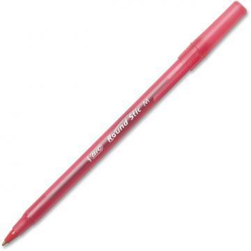 BIC Round Stic Xtra Precision & Xtra Life Ballpoint Pen, Red Ink, 1mm