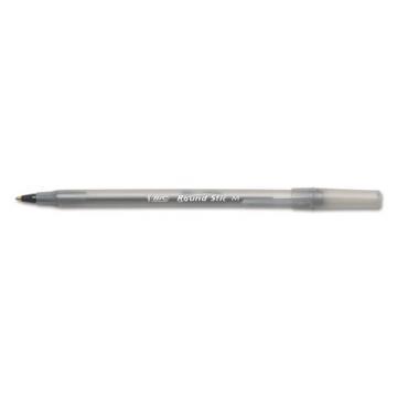 BIC Round Stic Xtra Precision & Xtra Life Ballpoint Pen, Black Ink, 1mm