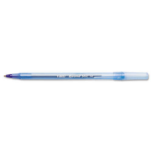BIC Round Stic Xtra Precision & Xtra Life Ballpoint Pen, Blue Ink, 1mm