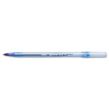 BIC Round Stic Xtra Precision & Xtra Life Ballpoint Pen, Blue Ink, 1mm