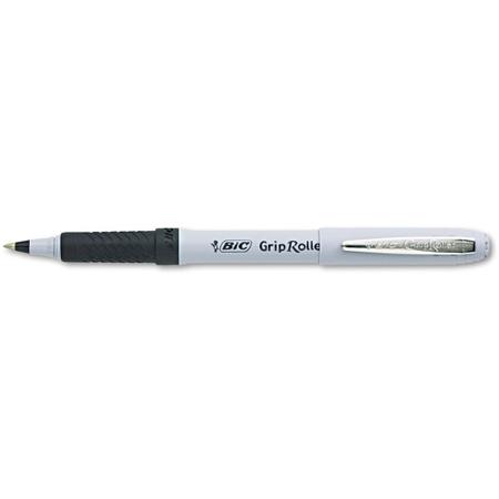 BIC Grip Stick Roller Ball Pen, Black Ink, .7mm, Fine
