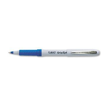 BIC Grip Stick Roller Ball Pen, Blue Ink, .7mm, Fine