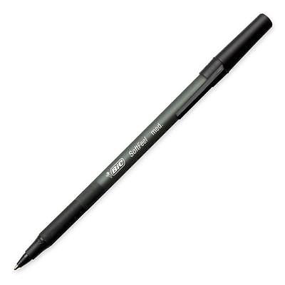 BIC Soft Feel Stick Ballpoint Pen, Black Ink, 1mm, Medium