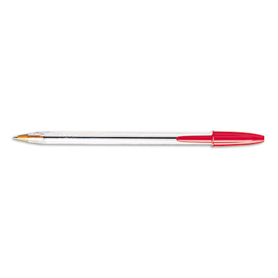 BIC Cristal Xtra Smooth Ballpoint Pen, Red Ink, 1mm