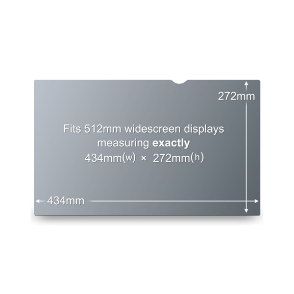 3M Blackout Frameless Privacy Filter for 20.1" Widescreen