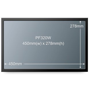 3M Framed Desktop Monitor Privacy Filter for 20"-20.1" Widescreen