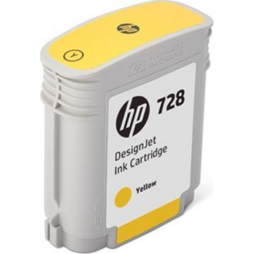 HP 728 40ml Yellow DesignJet Ink Cartridge