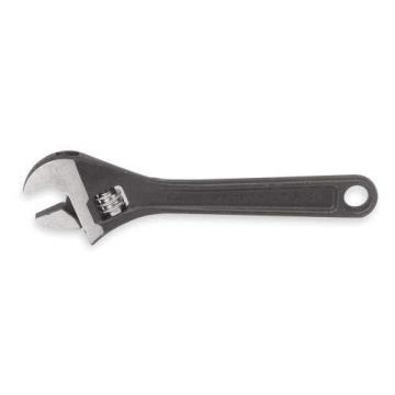 Proto Adjustable Wrench, 12" Long, 1 1/2" Opening, Satin Chrome