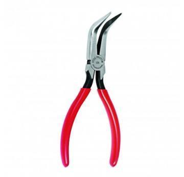 Proto Bent Needle Nose Plier, 6-5/16in, Serrated