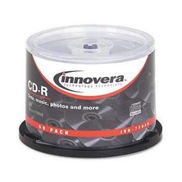 Innovera CD-R Discs, 700MB/80min, 52x, Spindle, Silver, 50/Pack