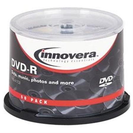 Innovera DVD+R Discs, 4.7GB, 16x, Spindle, 50/Pack