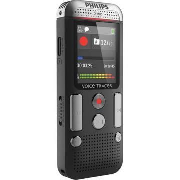 Philips Voice Tracer 2500 Digital Recorder, 4 GB, Black