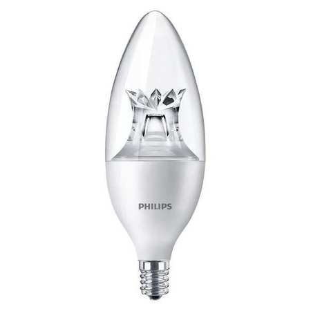 Philips LED Lamp, 120V, Candelabra E12