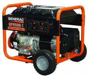 Generac Portable Generator 6500 Watts Gas