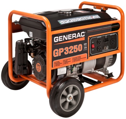 Generac Portable Generator 3250 Watts Gas