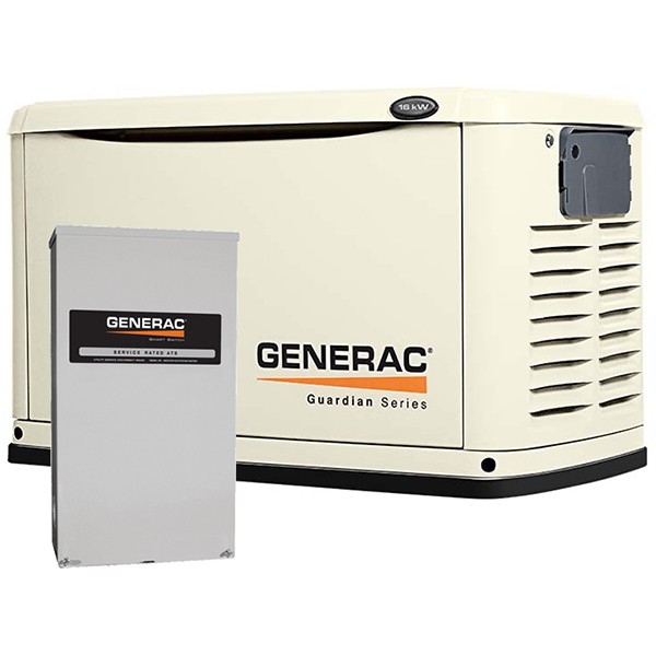 Generac 16kW Standby Generator System w/Transfer Switch