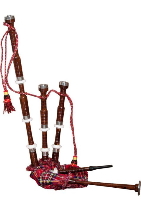Roosebeck Full Size Sheesham Bagpipe with Tartan Cover