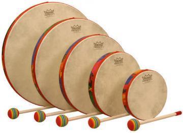 Remo Kids Percussion Hand Drum Set Of 5 - Rain Forest