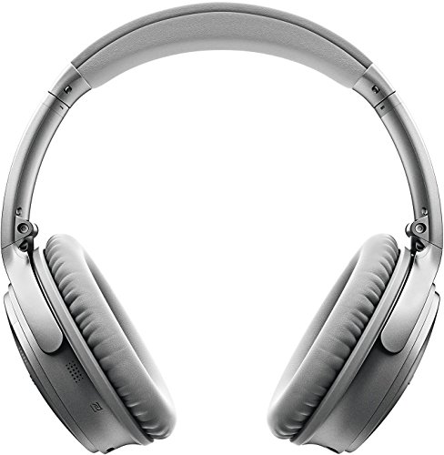 Bose QuietComfort 35 Noise-Cancelling Wireless Headphones, Silver