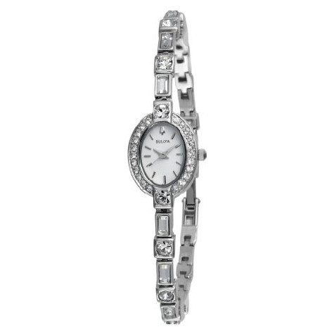 Bulova Crystals White Dial Watch