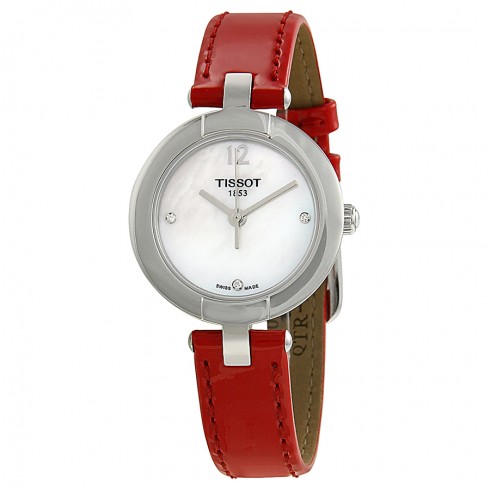 Tissot Pinky Mother Of Pearl Dial Pink Leather Watch
