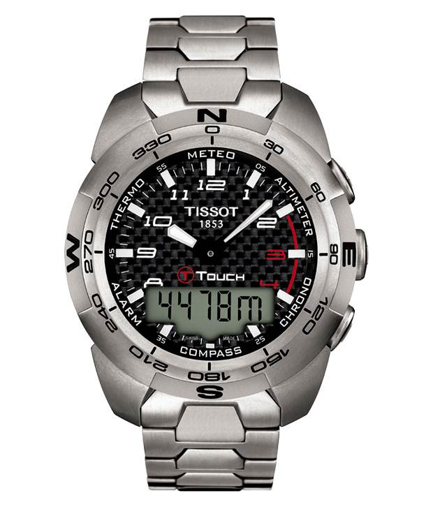 Tissot T-Touch Expert Titanium Black Carbon Dial Watch