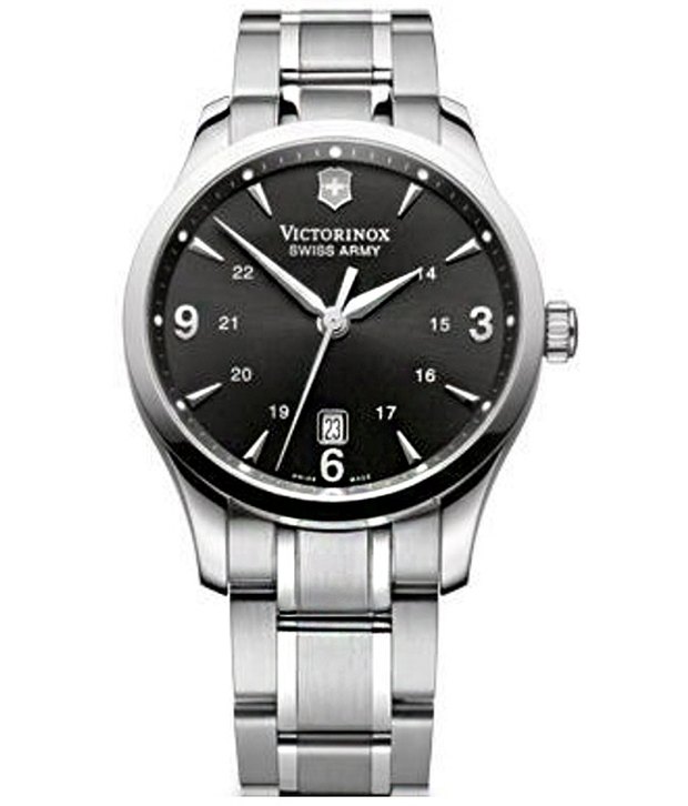 Victorinox Alliance Black Dial Silver Tone Watch