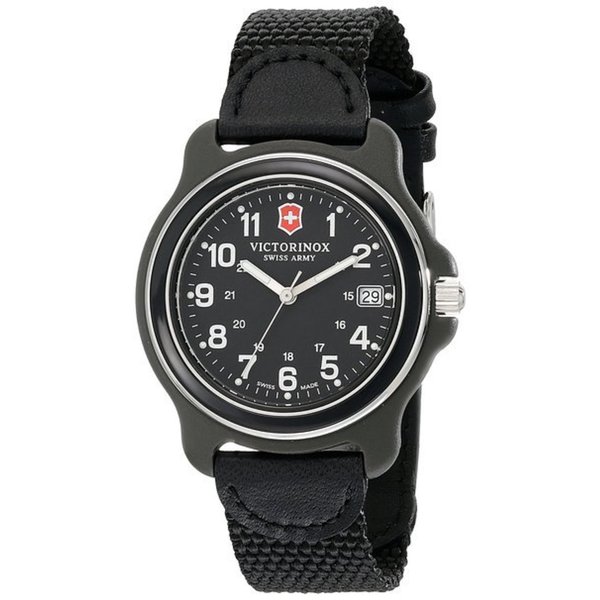 Victorinox Original L All Black Nylon & Leather Watch