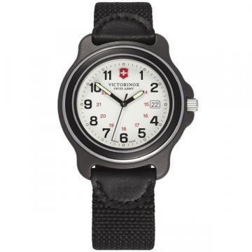 Victorinox Original L Black Nylon & Leather Watch