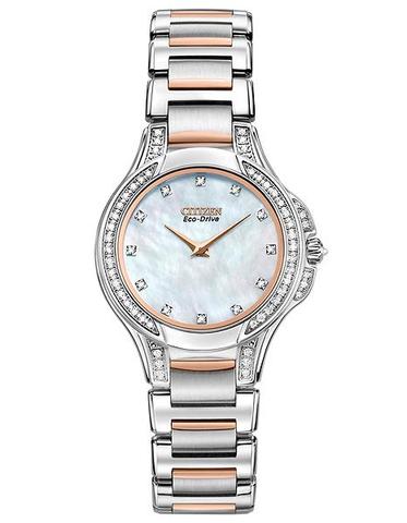Citizen Eco-Drive Fiore 65 Diamonds Two Tone Watch