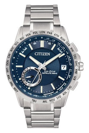 Citizen Eco-Drive Satellite Wave - World Time GPS Blue Dial Watch