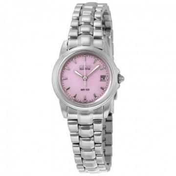 Citizen Eco-Drive Silhouette Sport Pink Dial Silver Tone Watch