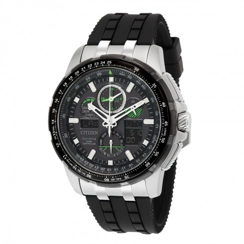 Citizen Eco-Drive Skyhawk A-T Atomic Timekeeping Black Polyurethane Watch