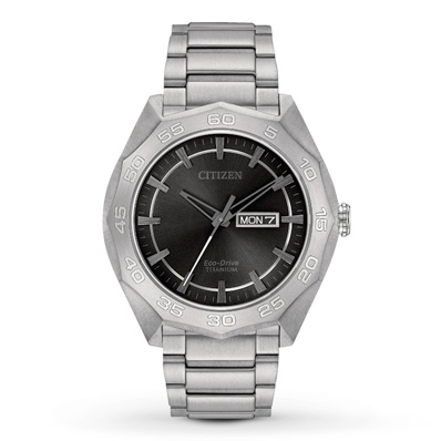 Citizen Eco-Drive Super Titanium Black Dial Watch